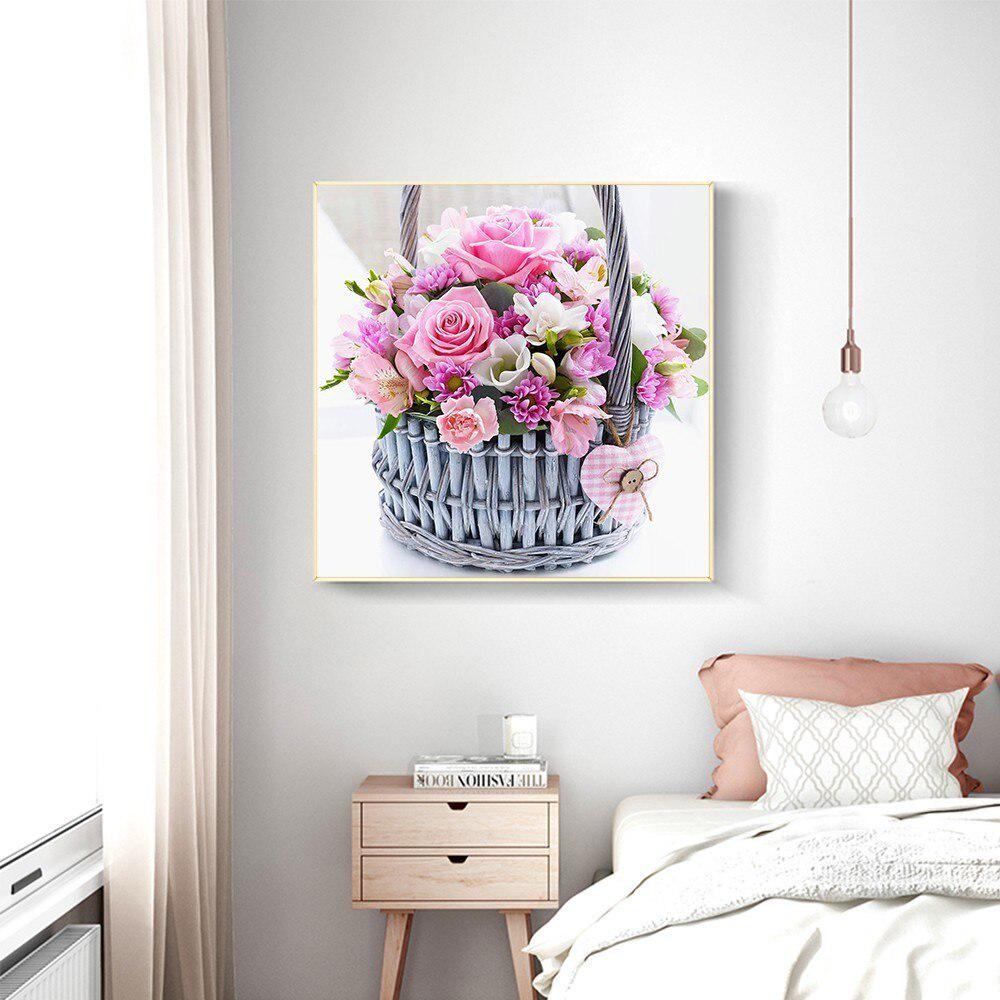 Embroidery 5d Diamond Diy Diamond Painting Flower Full Round Diamond Mosaic Rhinestone Pictures