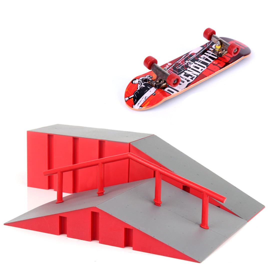 

TOMMYFIELD Finger Skateboard Park Skateboard Mini Finger Finger Skateboard Venue (D) [Item]