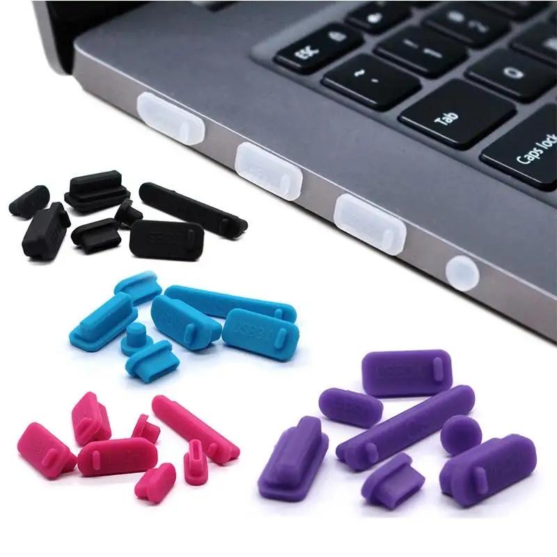 1set/16pcs Silicone Notebook Anti Dust Plug Cover Stopper Type C Laptop Dustproof USB Port HDTV RJ45 Interface waterproof cover2