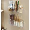 Waterproof Mirror Cabinet Organizer Wall Mounted Bathroom Storage Plastic Shelf For Cosmetics Space Efficient