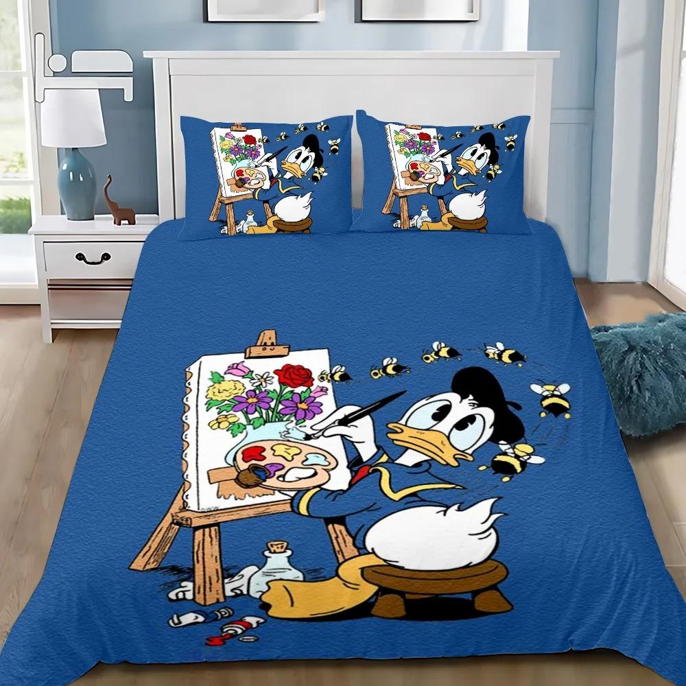 

Підковдра Наволочка Комплект Постільної Білизни Кумедний Дональд Дак Дорослий Хлопчик Дівчинка Декорація Спальні Дитячий Подарунок Односпальний Двоспальний Великий Розмір US Full(200*230cm)3pcs