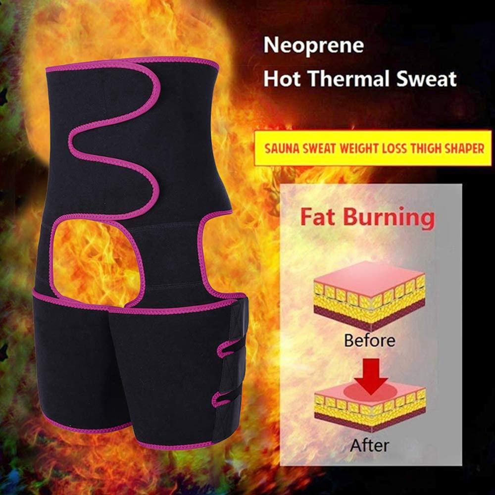 Taillentrainer für Damen, 3-in-1, Taillen- und Oberschenkel-Trimmer, Body Shaper, Gewichtsverlust, Abnehmen, Stützgürtel, Hüftheben, Korsetts, Workout, Fitness