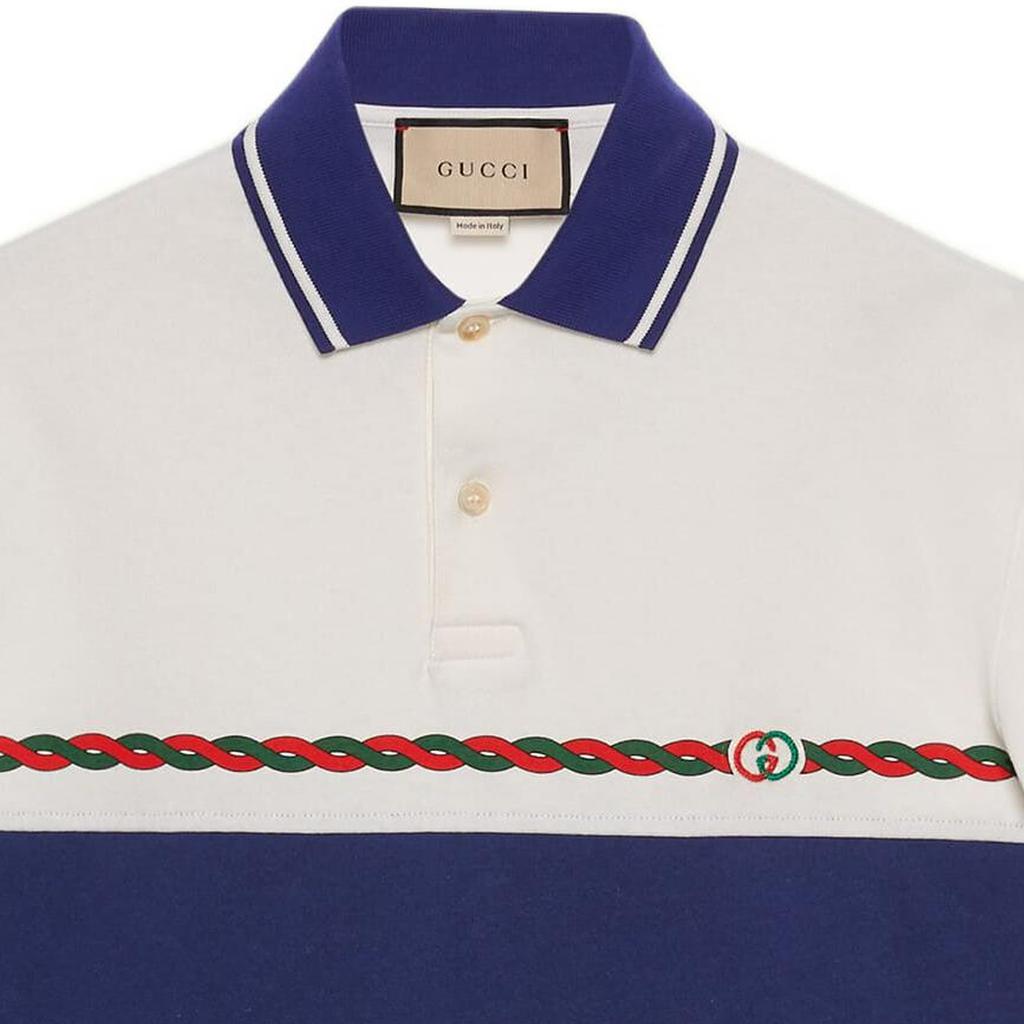 Gucci Interlocking G Short-sleeve Polo Shirt 692143-XJD7E-9219
