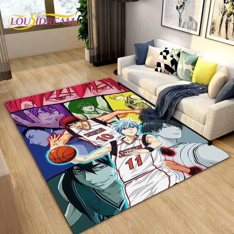 Dywan z motywem koszykówki Kuroko, dywanik do salonu, sypialni, sofy, dekoracja, antypoślizgowa mata podłogowa dla dzieci