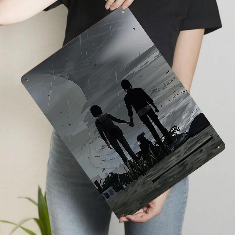 

Doomsday Hand in Hand Silhouette Iron Painting Modern Living Room Decor Home Art Wall Decoration 20x30cm（7.8x11.8inch）