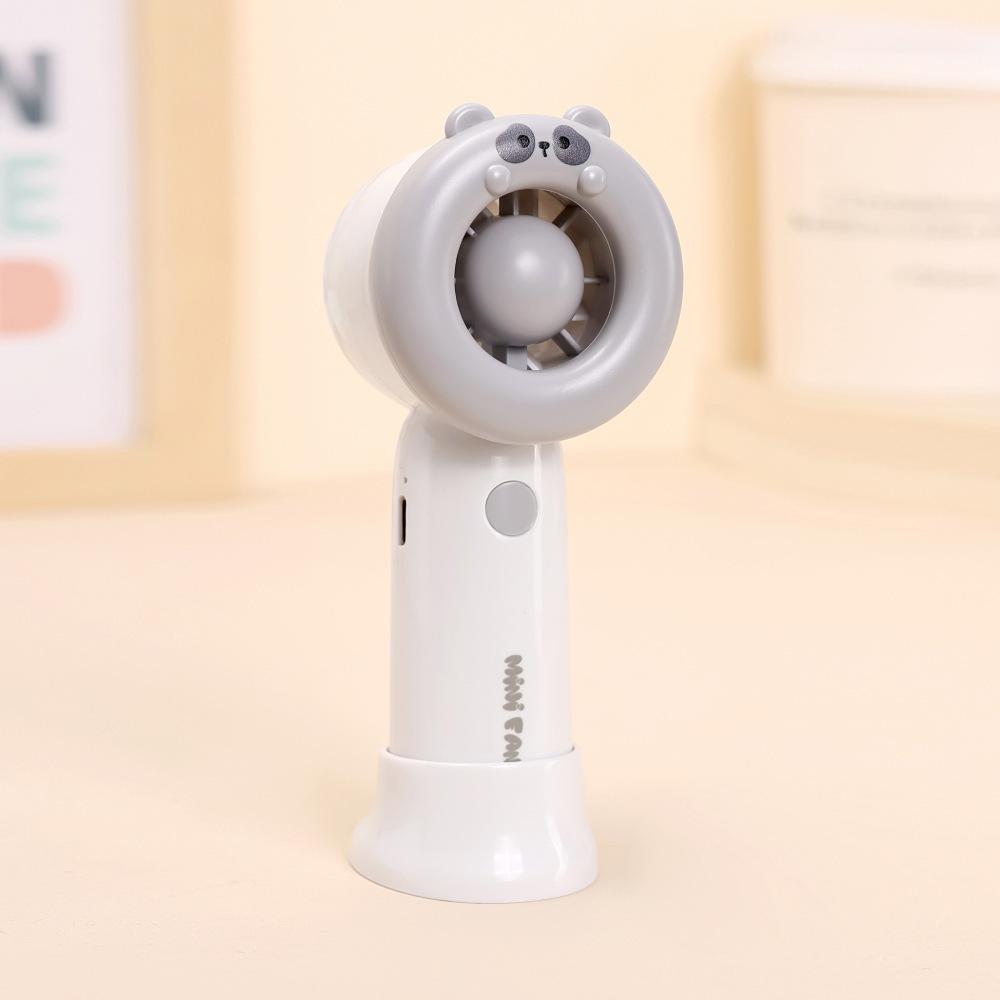 Summer Cool Trio-Color USB Rechargeable Silent Portable Handheld Fan Color Box + USB Charging Cable
