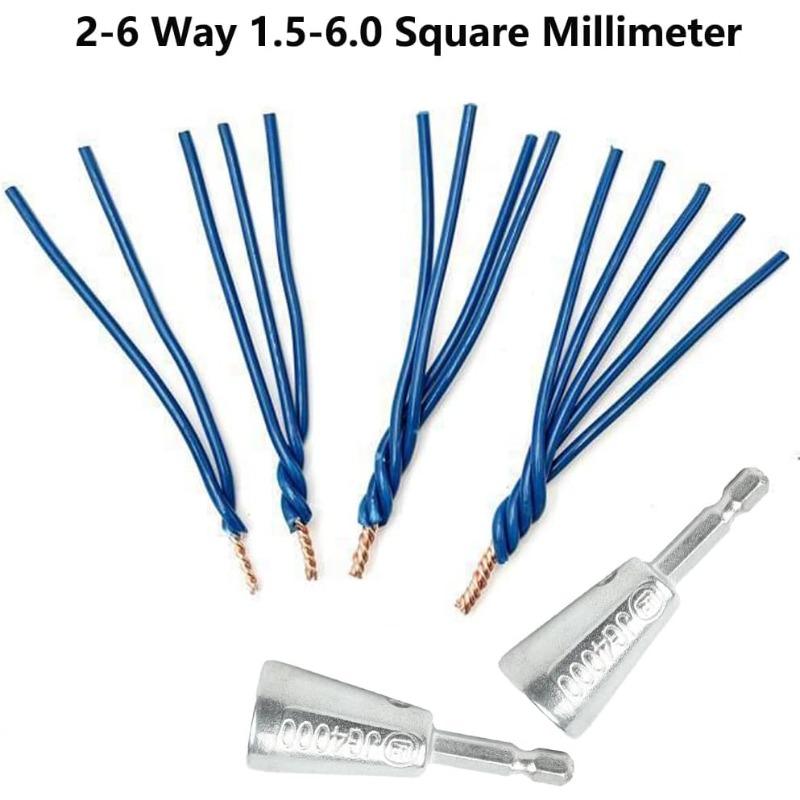 Xiaomi Wire Twisting Tool Quickly Twister Electrician Artifact for Power Drill Drivers Twisted Connector Cable Device Multi-tool 1/2Pcs