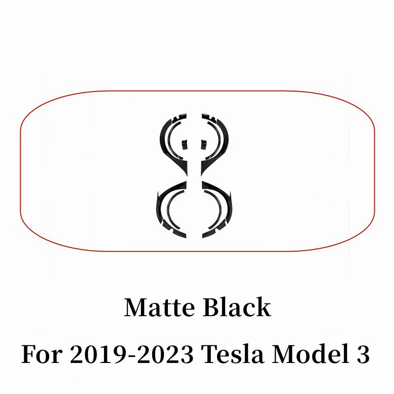 

Fender Flares Wheel Brow Protector Plate Spoiler Diffuser Car Decorative Accessories For 2019-2023 Tesla Model 3 Wide Body Kit Matte Black