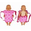 Baby Plush Carrier Backpack Doll Accessories Front/Back Carrier With Straps Fits 15 To 18 Inch Dolls