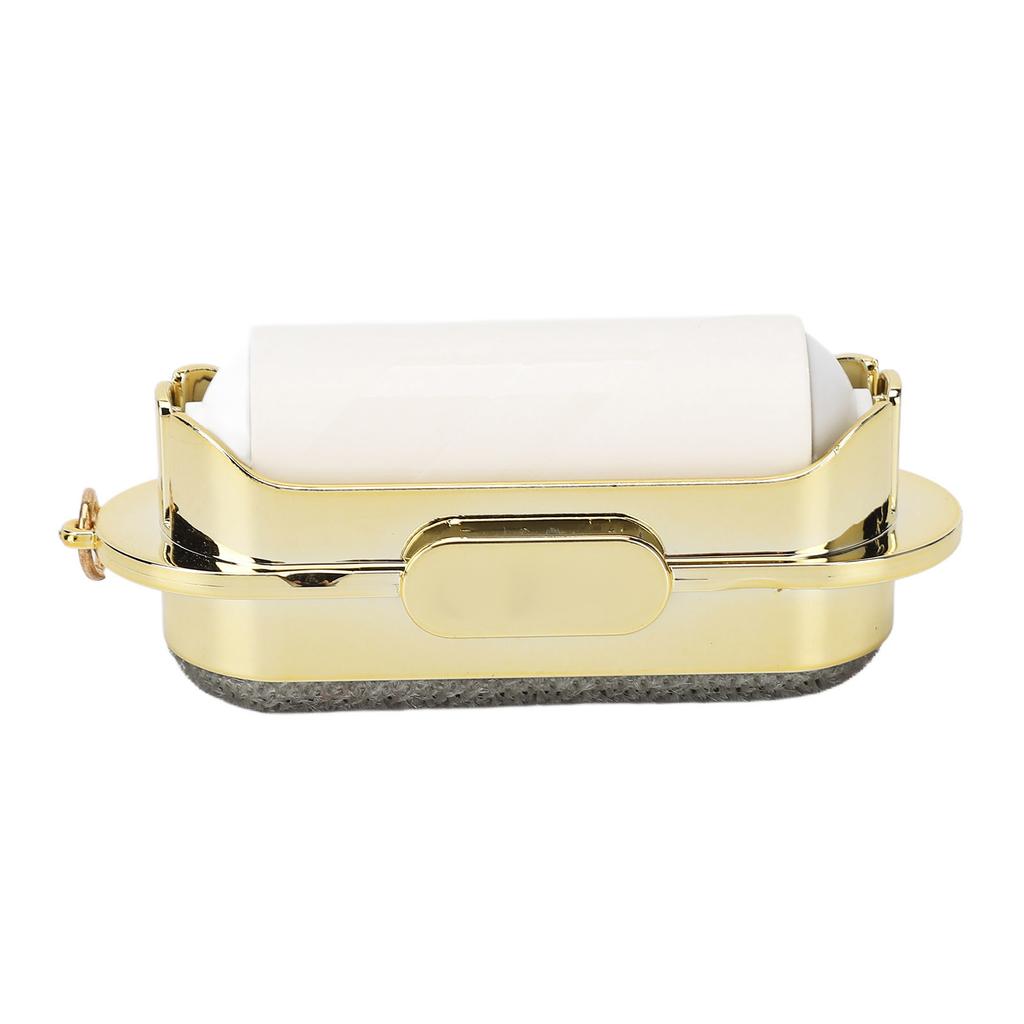 Double Sided Portable Tearable Lint Roller with Hand Strap Mini Luxury Lint Remover for Clothes Bag Dust Fuzz Fur Grey