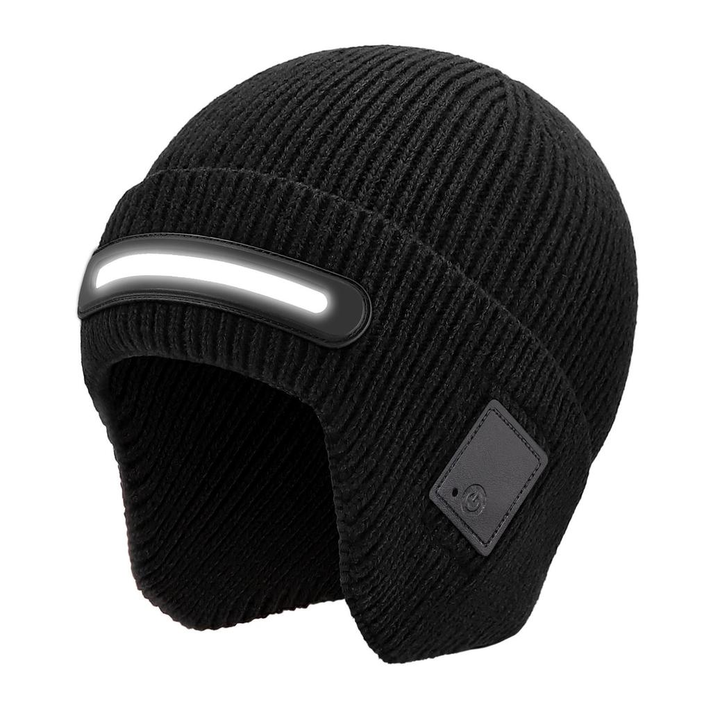 LED Bluetooth Light-Up Earflap Hat with Music for Parties