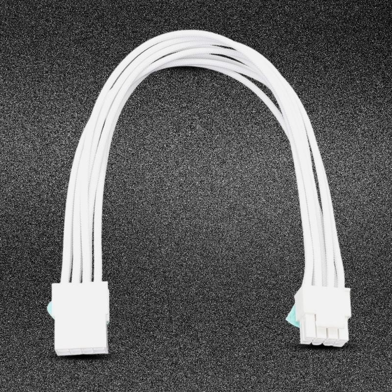 8Pin CPU Power Extension Cord with Fire Resistant Sleeve Enhances Stability for CPU Video Card High Conductivity