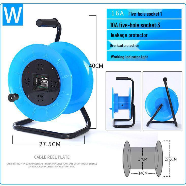 Portable Movable Cable Reel Winder and Roller Spool