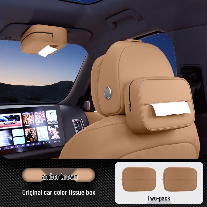 Zhiji R7 Car Tissue Box: New Model Seat Back & Armrest Hanging Holder