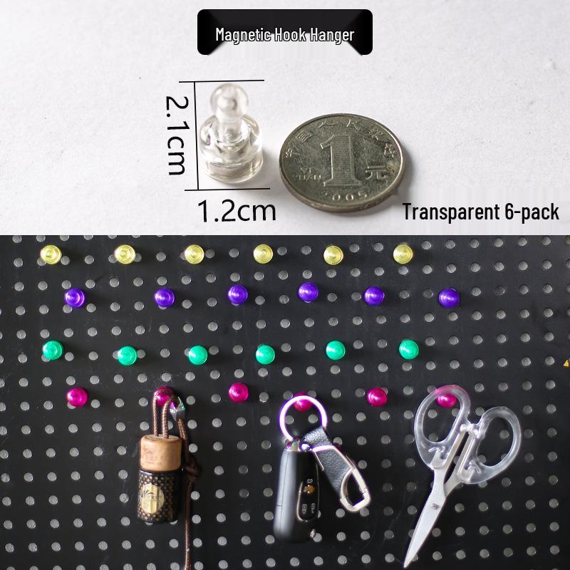 Pegboard Wall Organizer with Hooks - No-Drill Storage Rack for Entryway or Study Room.