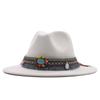 eBay New Woolen Top Hat Women's Minority Style Retro Flat-brimmed Jazz Hat