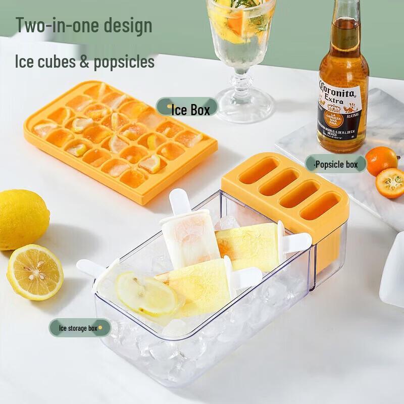 

2-in-1 Ice Cube and Ice Pop Maker