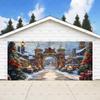 Classic Christmas backdrop for a large garage door, New Year's party backdrop, winter scene, decorative banner47