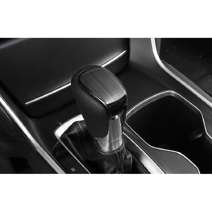 For Honda Accord 2018- Black Titanium Center Console Gear Shift Knob Trim