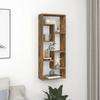 VidaXL Wall Shelf Smoked Oak 36x16x90 Cm Engineered Wood 815846
