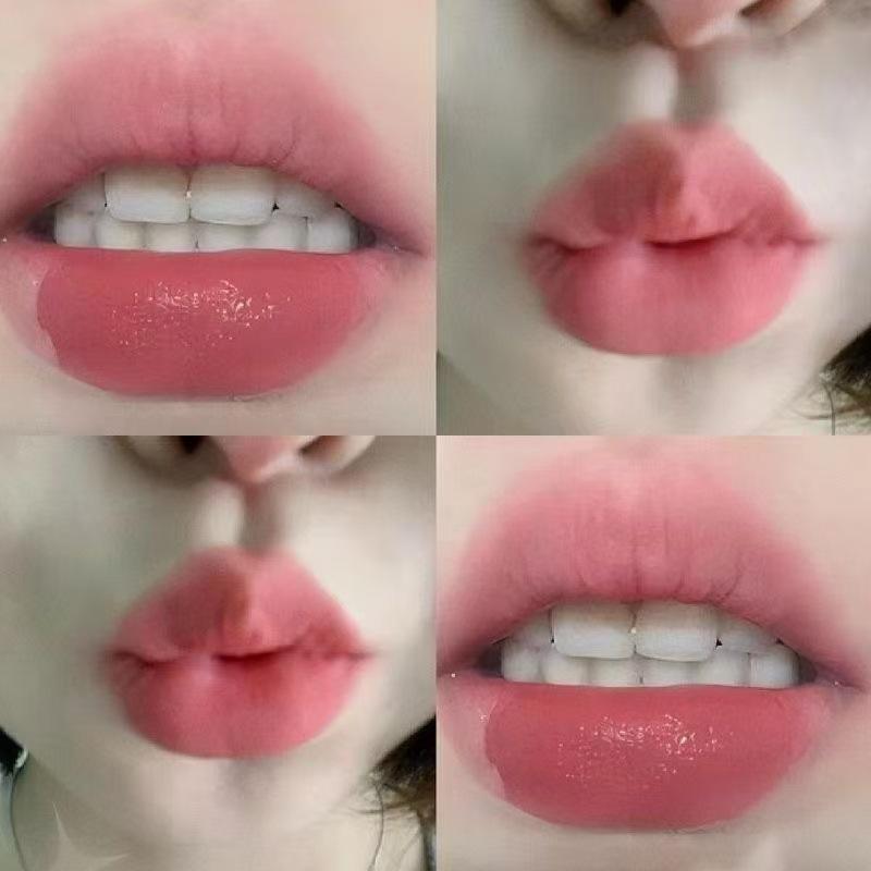 Nude Apricot Matte Lip Mud - Soft Mist, Non-Staining, Whitening Makeup for Students