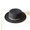 Panama Straw Hat Women's Summer Seaside Sunshade Sun Protection Beach Hat Belt Big Brim Flat Top Straw Top Hat Jazz Hat