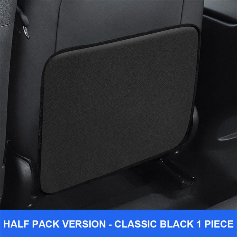 PU Leather Car Anti-kick Mat Car Seat Back Protector Cover Car Rear Seat Organizer with Storage Storage Bag Interior Accessories