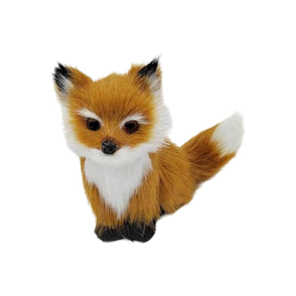 Soft Plush Animal Keychain Handmade Foxes Decoration Animal Figurine Pendant For Party And Room Decoration
