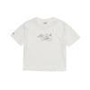 MLB Vintage Texture Short Slim Fit Letter Pullover Short Sleeve T-Shirt Women Tops 3FTSB0763-50IVS