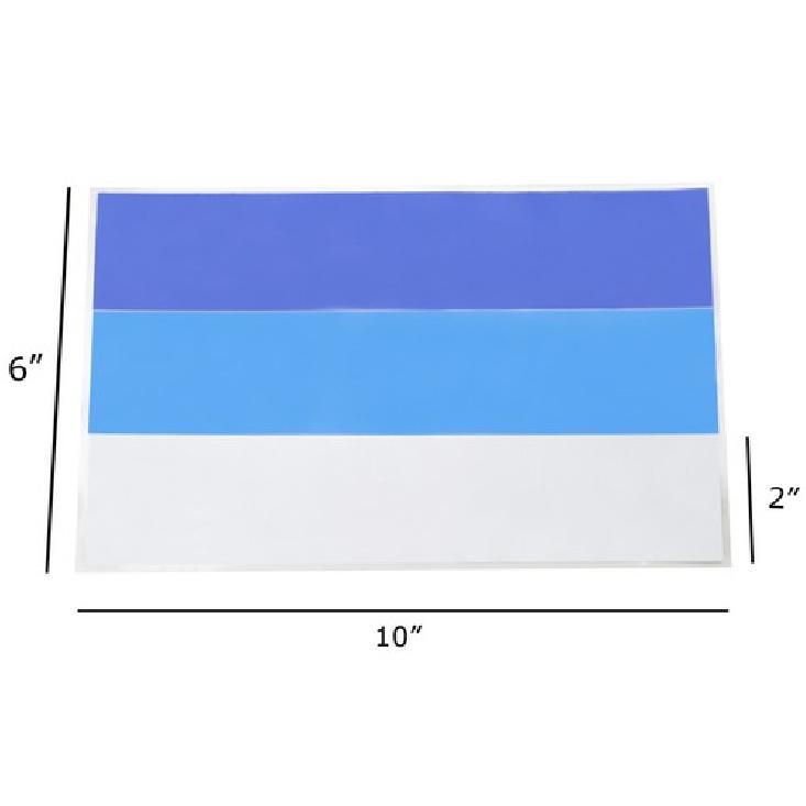 10-Inch Classic Retro Style Tri-Color Stripe Decal Sticker For Toyota/Lexus etc