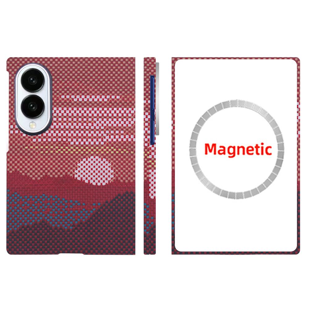 Per Samsung Galaxy Z Fold 8 Custodia in Fibra di Carbonio Aramidica Cover in Kevlar Ultra-Sottile Leggera Armatura Custodia Protettiva Resistente Robusta