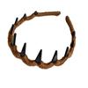 No-Slip Toothed Wave Headband - New Style, Solid Color, Wool Wrapped, Hair Comb Design