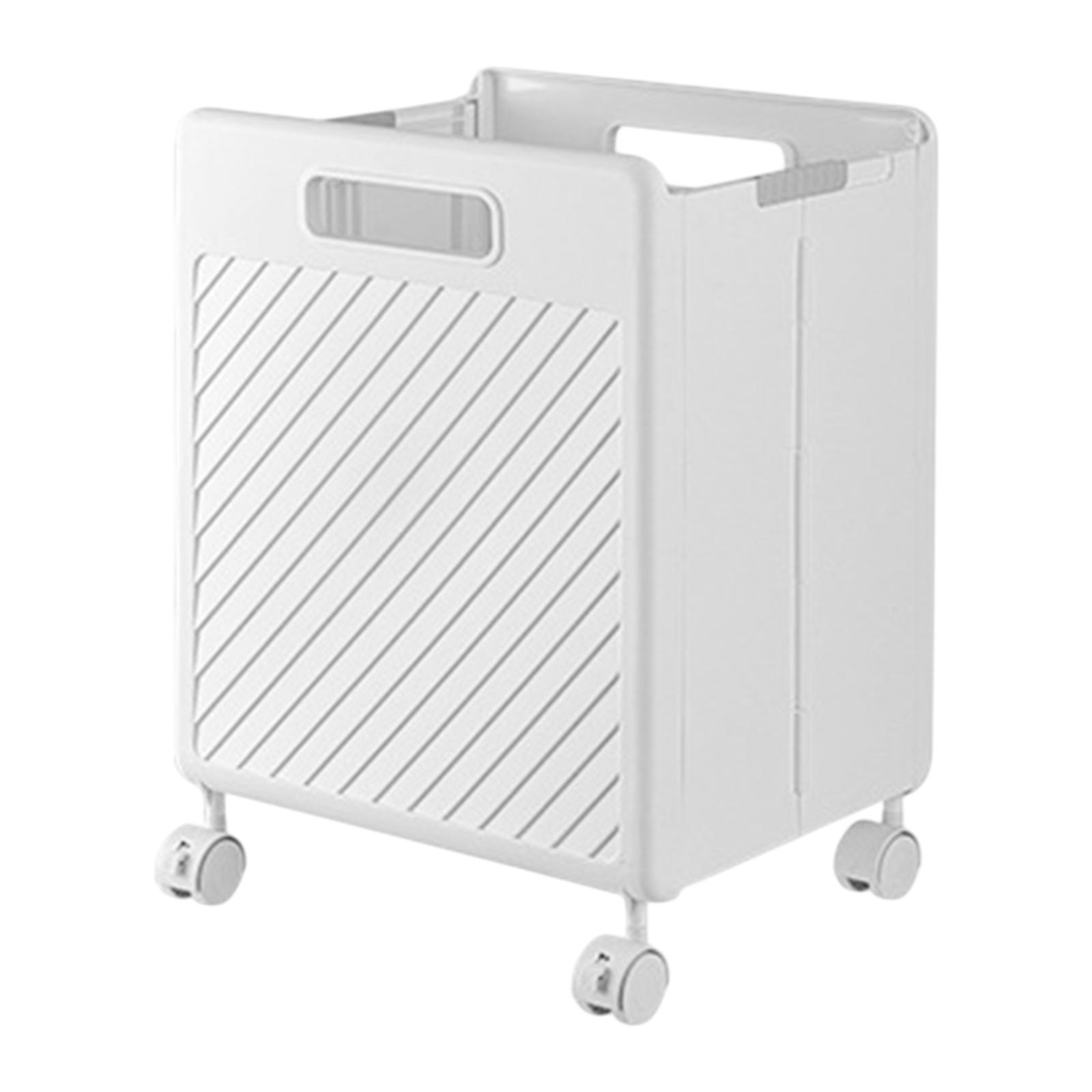 

Foldable Laundry Basket with Wheels for Laundry Room Apartment College белый