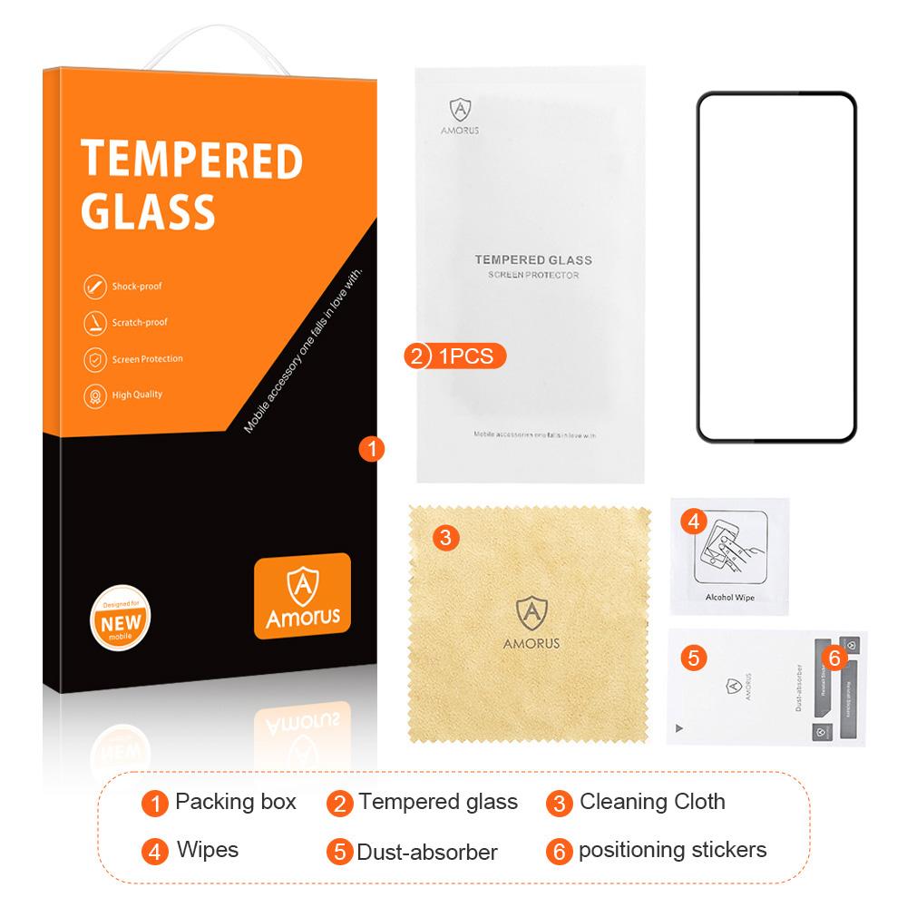 AMORUS Für Xiaomi Redmi Note 12 Pro+ 5G Explosionsgeschützt HD Siebdruck Vollflächig Klebend Gehärtetes Glas Sekundärhärtung Vollbildschutzfolie