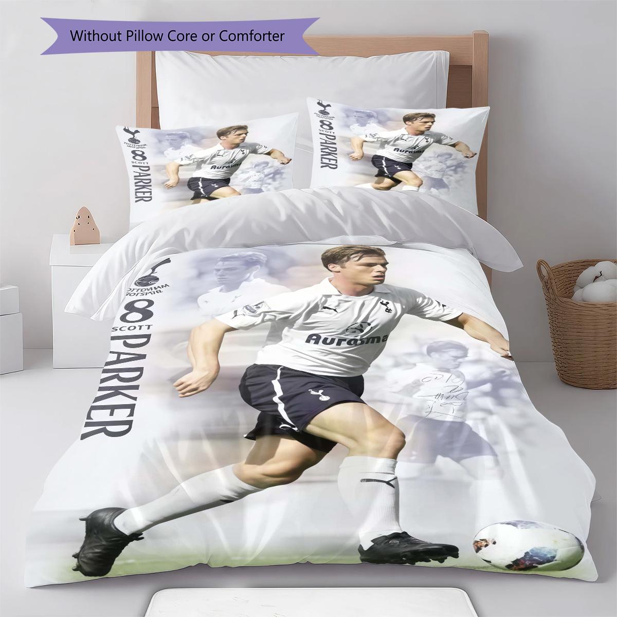 

Tottenham contingent Bedding Quilt Set Quilt Cover Pillowcase Home Decoration Birthday Gift (1 * duvet cover + 2 * pillowcase, without core) 135x200cm