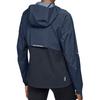 On Color Block Kapuzen-Reißverschluss Langarmjacke Damenjacke Blau 1WE10410133