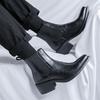 italian designer Cocked Wizard Boots for men luxury fashion pointed shoes shoes cowboy original leather boot ankle chelsea botas