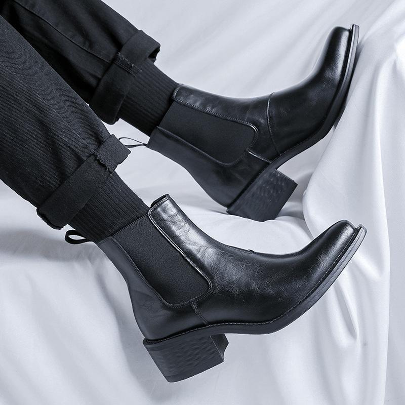 italian designer Cocked Wizard Boots for men luxury fashion pointed shoes shoes cowboy original leather boot ankle chelsea botas