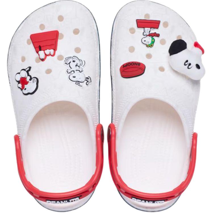 Crocs Peanuts x Classic Clog Toddler Snoopy & Joe Cool Baby Sneakers White Multi 211126-90H