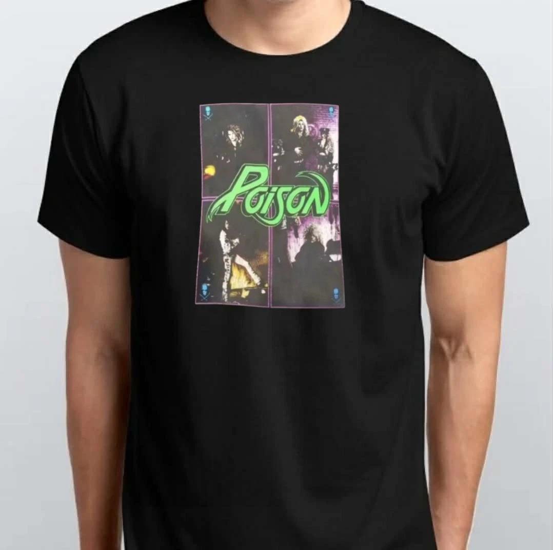 POISON 1988 Band Graphic Unisex T-SHIRT S M L XL XXL 3 4 XL Black L