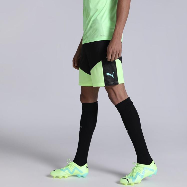 PUMA Elastic Waist Straight-Leg Loose Shorts Men Bottoms Black 658293-51