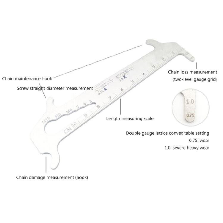 Bicycles Chain Checker Gauges Tool Bicycles Chain Gauges Measurement Checker