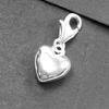 Heart 925 Silver Dangle Charm Pendant DIY Handmade Fashion Jewelry Findings Romantic Accessories For Women