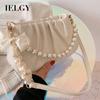 IELGY High-grade Pearl Fold Clouds Underarm Bag Crowdsourcing Women New Summer Joker Shoulder Messenger Bag