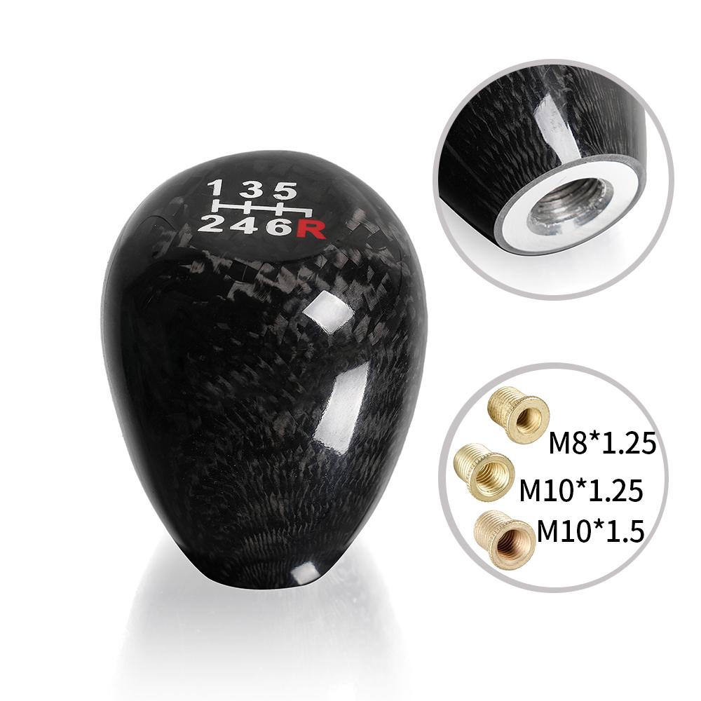 Universal 5/6 Speed Racing Carbon Fiber Gear Stick Handball Gear Shift Knob Manual Transmission Shifter Lever Knob SFN117