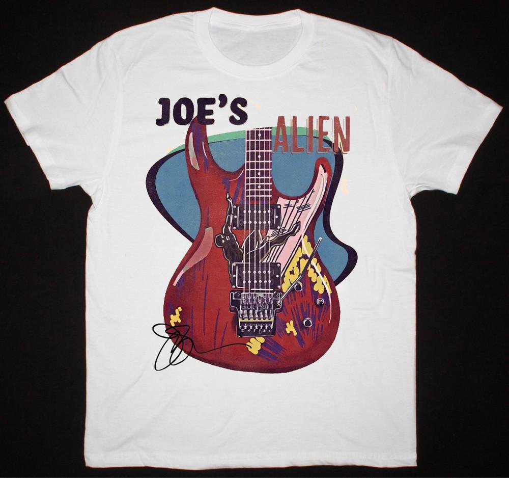 Signature Guitar Joe Satriani Alien Shirt Classic White Unisex S-5XL Unisex T-Shirt S