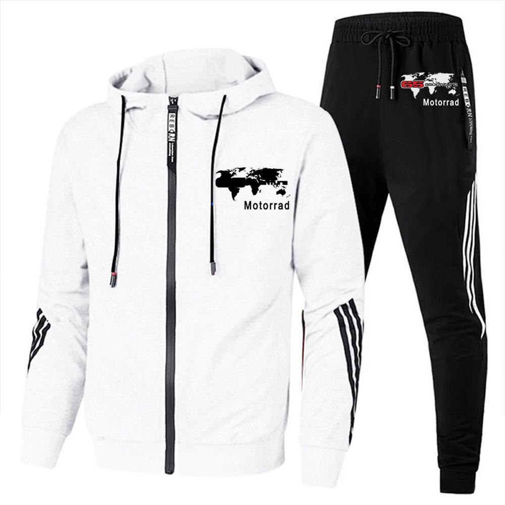 

ДЛЯ BM R1250 GS ADVENTURE R1250gs Adv Motorcycle 2023 Новая мужская повседневная спортивная одежда Спортивная верхняя одежда с капюшоном и принтом Брюки XXXL белый