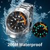 BERNY Watch Automatic Watch Diving Watch Automatic Mechanical Watch 20ATM Waterproof Sapphire Glass Super Luminous Watch Diver's Men's Men's Diver's