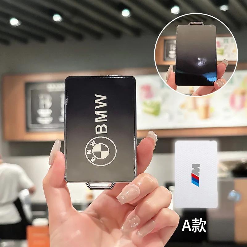 

Car Sticker Hot 2025 Fashion TPU Car NFC Digital Card Key Case Cover Holder Shell For BMW New 5 7 Series X5 X7 535le 2022 Auto K with Bmw Logo