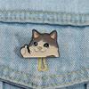 Thumb Up Design Animal Brooch Crying Cat Lapel Badge Fashion Backpack Badge  Daily Wear
